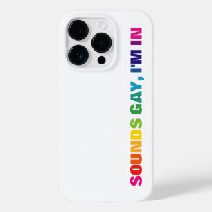 Coque Pour iPhone 14 Pro Fierté LGBTQ Arc-en-ciel sonne gay