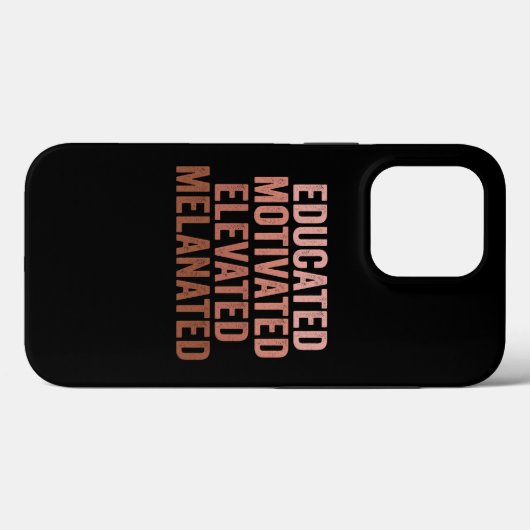 Coques Case-Mate iPhone Fierté noire élevée, élevée et motivée (Verso (horizontal))