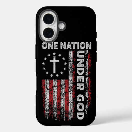 Coques Case-Mate iPhone Fierté patriotique : Une nation sous Dieu (Verso)