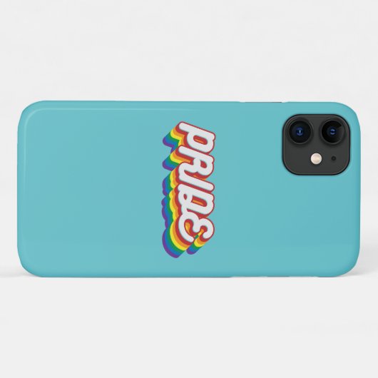 Coques Case-Mate iPhone Fierté| Style des années 70 (Dos (Horizontal))