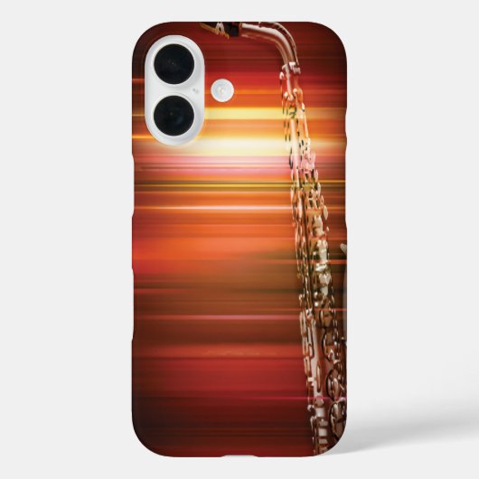 Coques Case-Mate iPhone Fiery Jazz Saxophone (Verso)