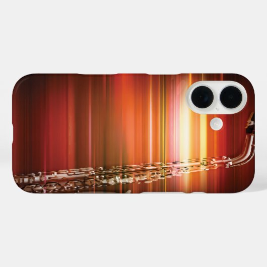 Coques Case-Mate iPhone Fiery Jazz Saxophone (Verso (horizontal))