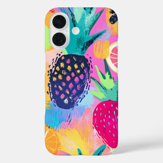 Coques Case-Mate iPhone Fiesta Abstraite de fruits tropicaux Paradise (Verso)