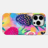 Coques Case-Mate iPhone Fiesta Abstraite de fruits tropicaux Paradise (Verso (horizontal))