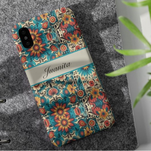 Coques Case-Mate iPhone Fiesta Blooms, personnalisable