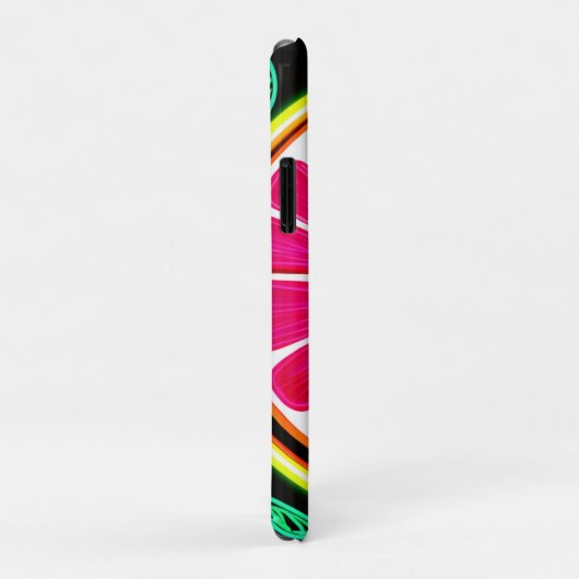 Coques Case-Mate iPhone Fiesta de fruits d'agrumes de néon (Dos/Droite)