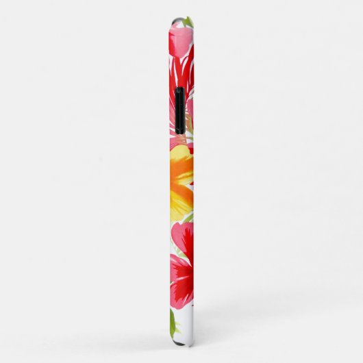 Coques Case-Mate iPhone Fiesta florale de l'Hibiscus (Dos/Droite)