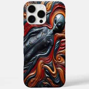 Coques iPhone 16 Pro Max Figure Alien colorée