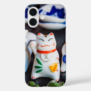 Coques iPhone 16 figurines de chats à Beckoning