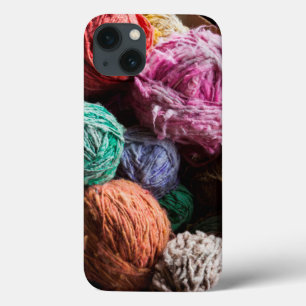 iPhone 13 Coque fil de laine de Chiloe teint avec des colorants na