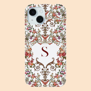 Coque Pour iPhone 15 Filige floral antique
