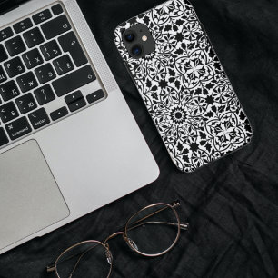 Coque iPhone 11 Filigrane noir et blanc