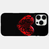 Coques Case-Mate iPhone Filigree Goth Red Heart (Verso (horizontal))