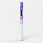 Coques Case-Mate iPhone Fille Abstraite violet monogramme (Dos/Droite)