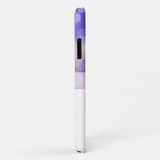 Coques Case-Mate iPhone Fille Abstraite violet monogramme (Dos/Droite)