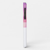 Coques Case-Mate iPhone Fille Abstraite violet monogramme (Dos/Gauche)