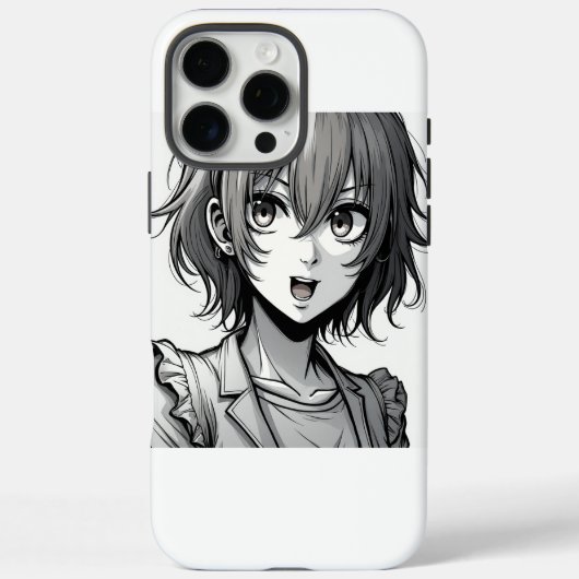 Coques Case-Mate iPhone Fille Anime – Conception de personnage moderne et (Verso)