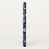Coques Case-Mate iPhone Fille aquarelle Fleurs papillons ton nom (Dos/Droite)