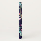 Coques Case-Mate iPhone Fille aquarelle Fleurs papillons ton nom (Dos/Gauche)