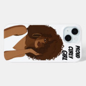 COQUES Case-Mate iPhone FILLE AUX CHEVEUX BOUCLÉS FIÈRE (Verso (horizontal))