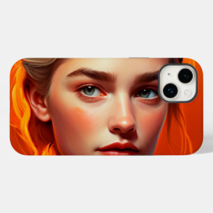 Coque Pour iPhone 14 Plus Fille aux yeux bleus
