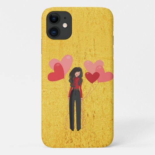 Coques Case-Mate iPhone Fille avec ballons géant (Dos)