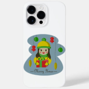Coque Pour Pour iPhone 14 Pro Max Fille avec boîte cadeau de Noël