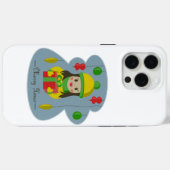 Coques Case-Mate iPhone Fille avec boîte cadeau de Noël (Verso (horizontal))