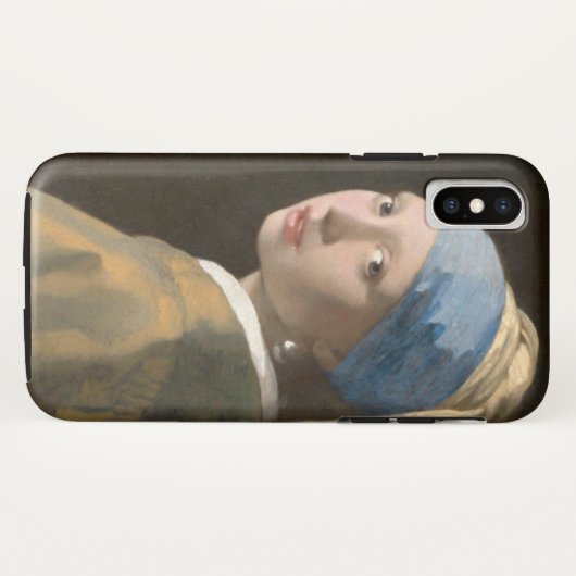 Coques Case-Mate iPhone Fille avec une oreille perle (Dos (Horizontal))