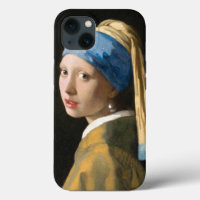 Fille avec une perle à oreille par Johannes Vermee