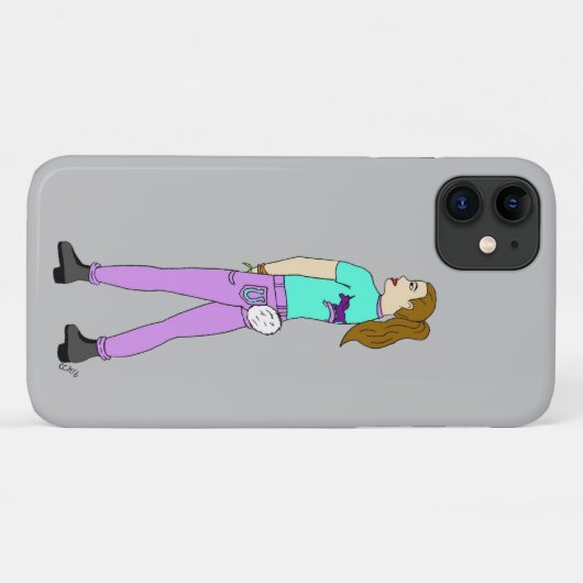 Coques Case-Mate iPhone fille avec une queue de lapin (Dos (Horizontal))