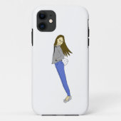 Coques Case-Mate iPhone fille avec une queue de lapin (Dos)