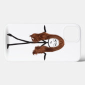 Coques Case-Mate iPhone Fille bâton avec cheveux rouges (Verso (horizontal))