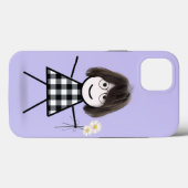 Coques Case-Mate iPhone Fille bâton avec des marguerites (Verso (horizontal))