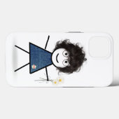 Coques Case-Mate iPhone Fille Bâton avec des Marguerites (Verso (horizontal))