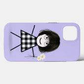 Coques Case-Mate iPhone Fille Bâton avec des Marguerites (Verso (horizontal))