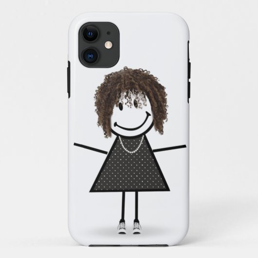 Coques Case-Mate iPhone Fille Bâton dans des baskets (Dos)