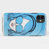 Coques Case-Mate iPhone Fille bleue 1 en verre (Dos (Horizontal))