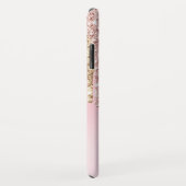 Coques Case-Mate iPhone Fille Blush Rose Gold Parties scintillant Drivers  (Dos/Droite)