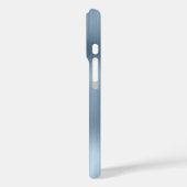 Coques Case-Mate iPhone Fille brillante bleu clair signature (Verso / Gauche)