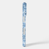 Coques Case-Mate iPhone Fille brillante bleu clair signature (Verso / Droite)