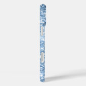 Coques Case-Mate iPhone Fille brillante bleu clair signature (Verso / Droite)