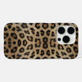 Coques Case-Mate iPhone Fille chic léopard fourrure poster de animal motif (Verso (horizontal))