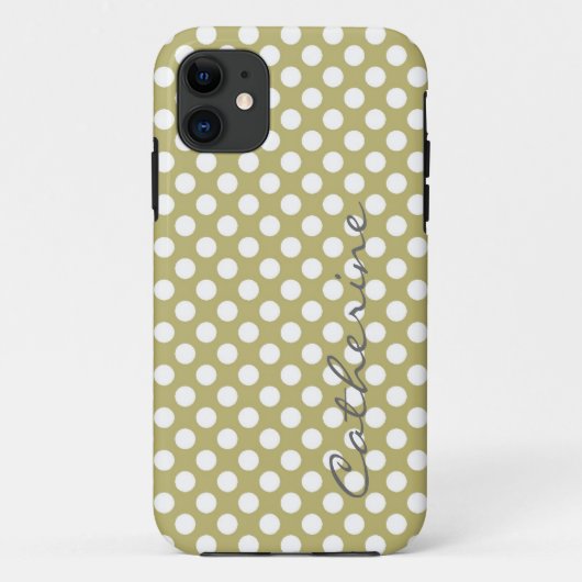 Coques Case-Mate iPhone Fille, classique pastel ton pois (Dos)