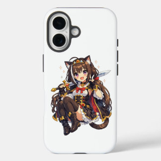 Coques iPhone 16 Fille d'anime au pastel magique – Conception de fa