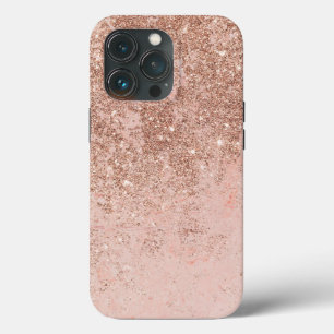 Case-Mate iPhone Case Fille de corail blush faux rose or parties scintil
