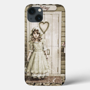 iPhone 13 Case Fille de cottage vintage Art shabby chic