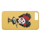 Coques Case-Mate iPhone Fille de crâne de sucre jouant la guitare de (Dos (Horizontal))