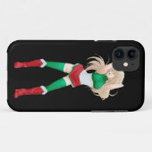 Coques Case-Mate iPhone Fille de drapeau de Manga d'Italien de l'Italie (Dos (Horizontal))