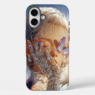 Coques iPhone 16 Plus Fille de Fantasy Sombre - Esthétique d'Art Opale